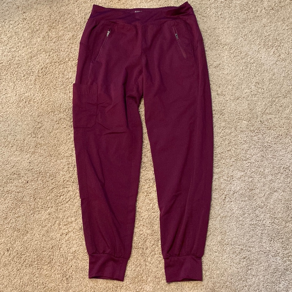 Burgundy Cherokee Scrub Joggers